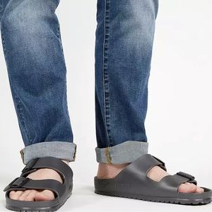 Arizona EVA Birkenstock - Metallic Anthracite, size 46